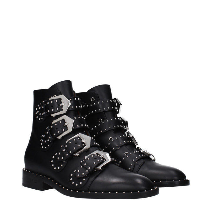Givenchy Black Leather Ankle Boots