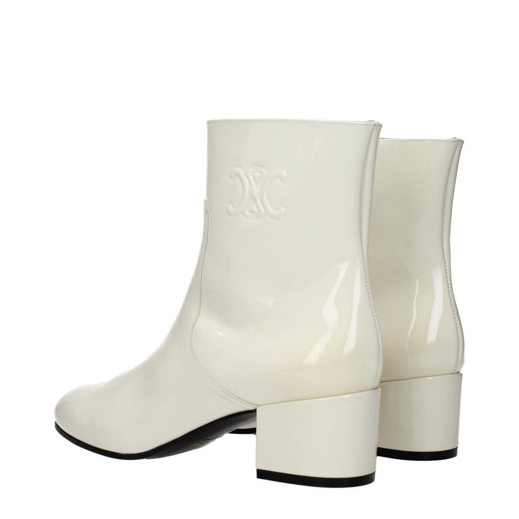 Celine Beige Leather Ankle