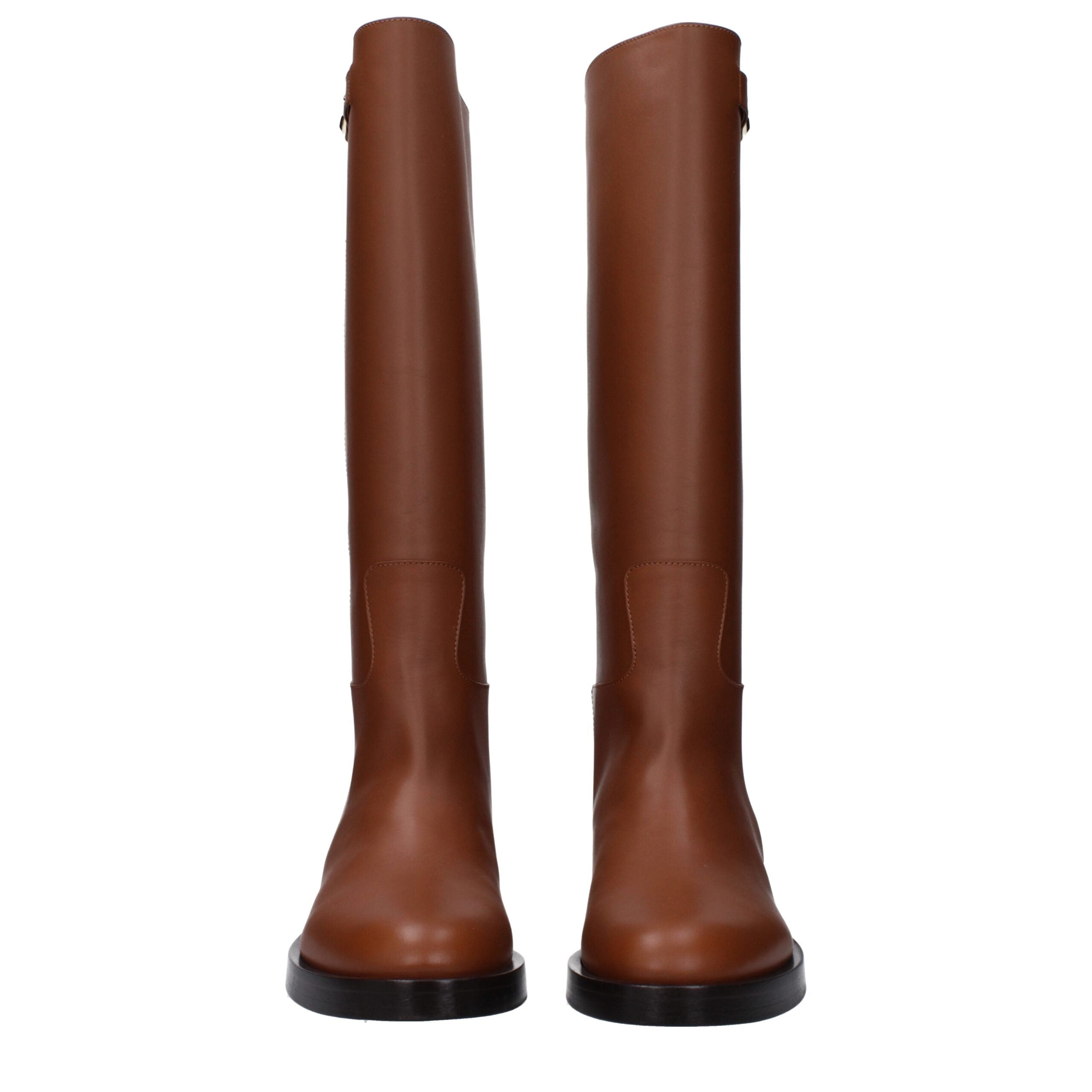 Valentino Garavani Brown Leather Boot