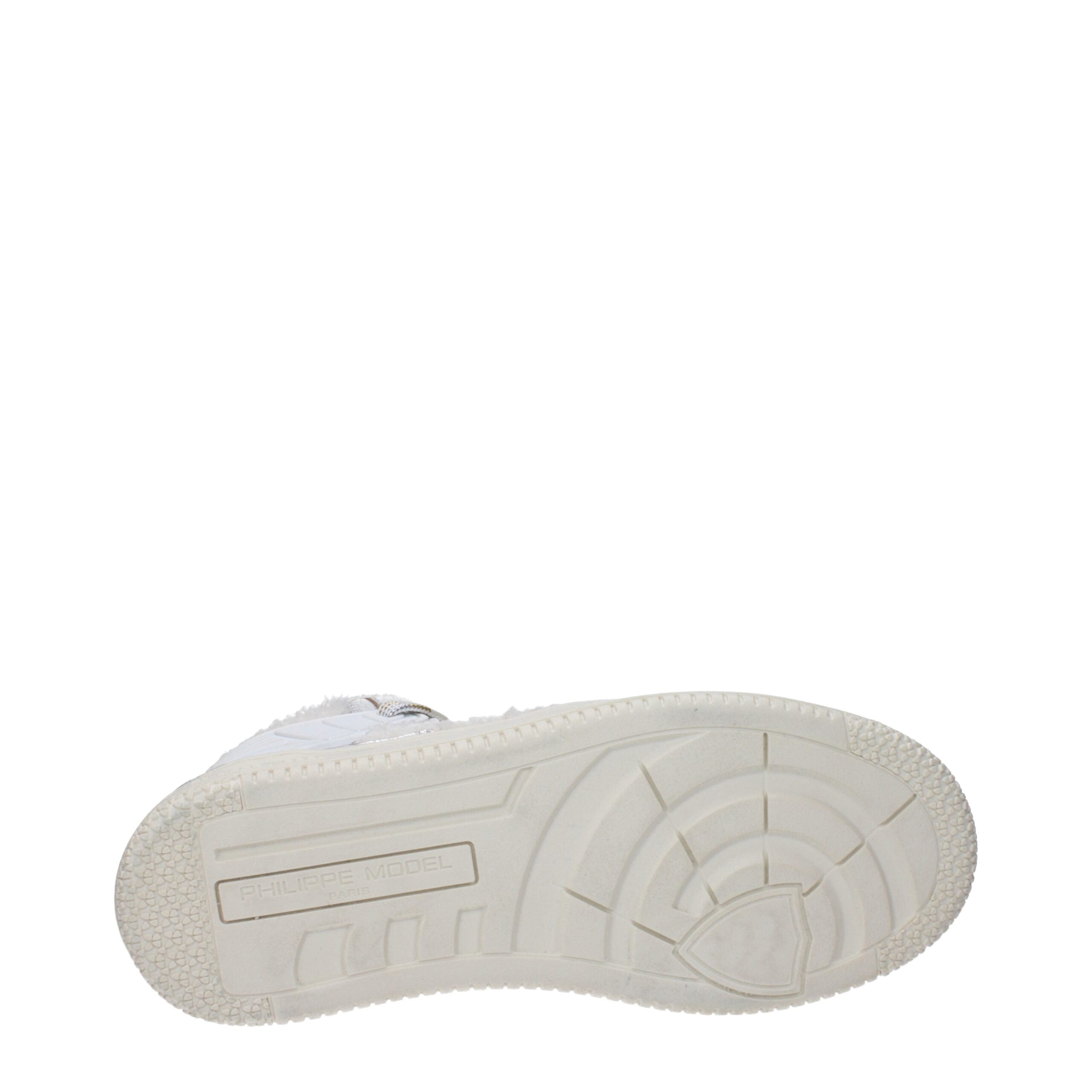Philippe Model Gray Leather Sneakers