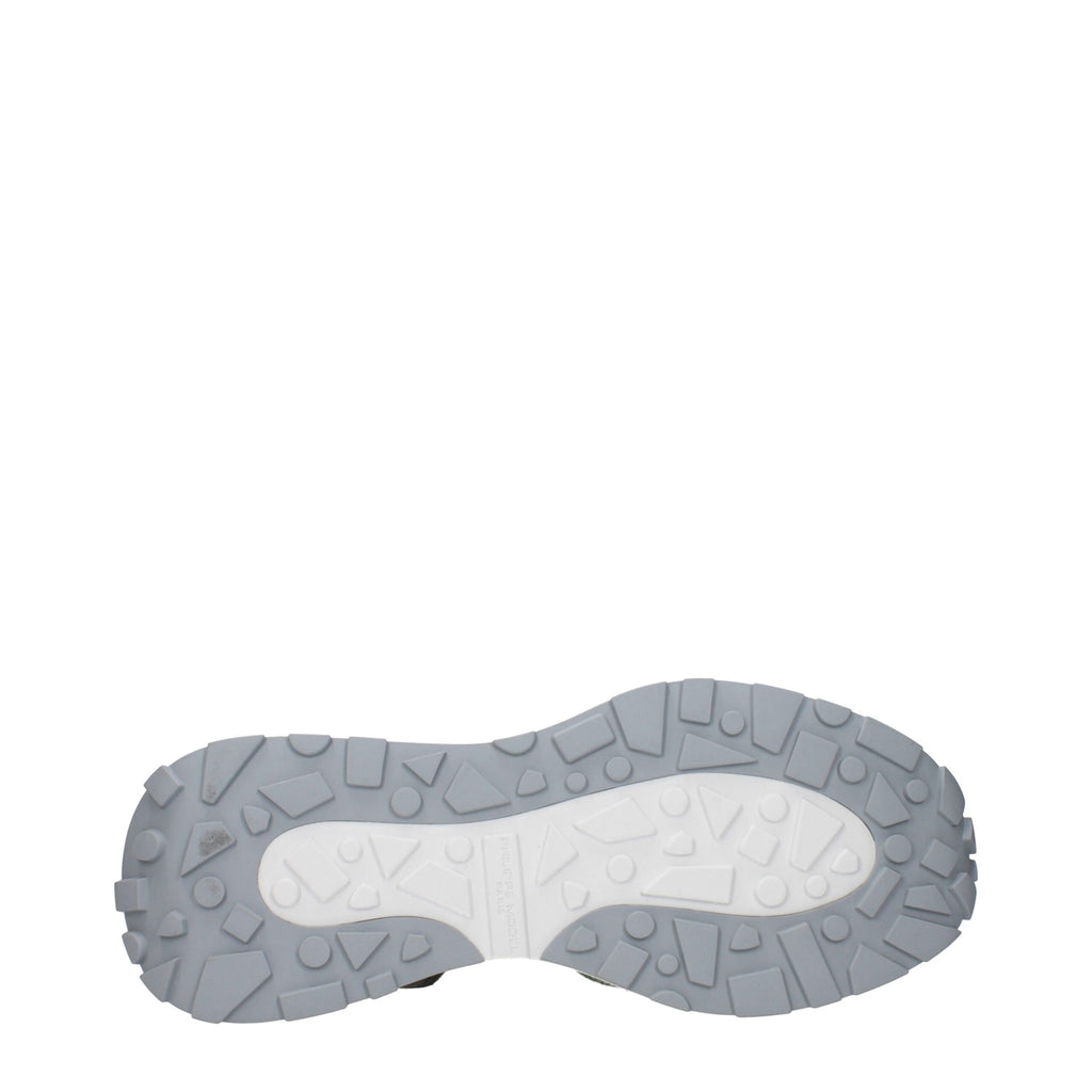 Philippe Model White Fabric Sneakers