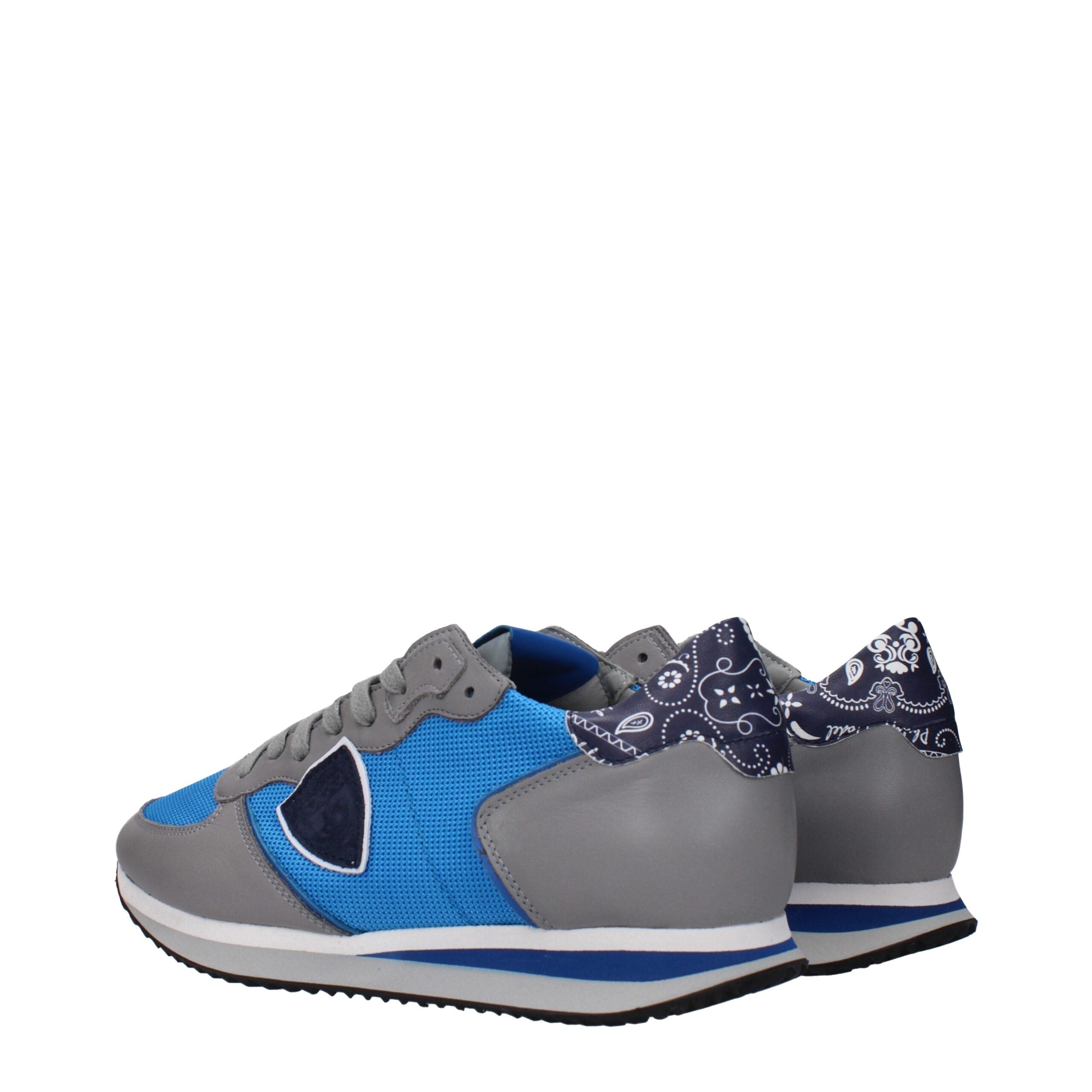 Philippe Model Blue Fabric Sneakers