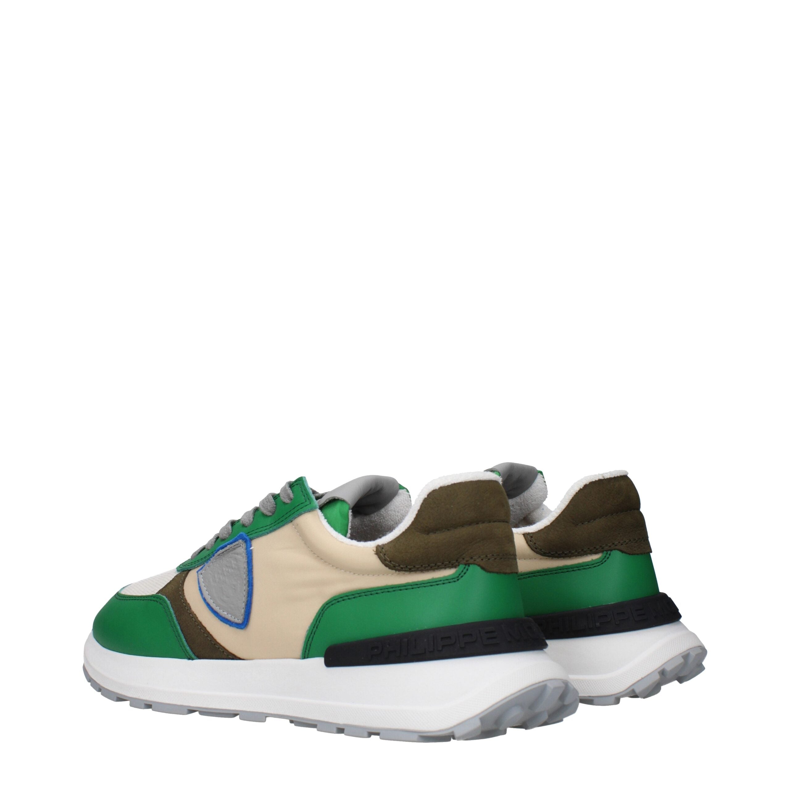 Philippe Model Green Fabric Sneakers