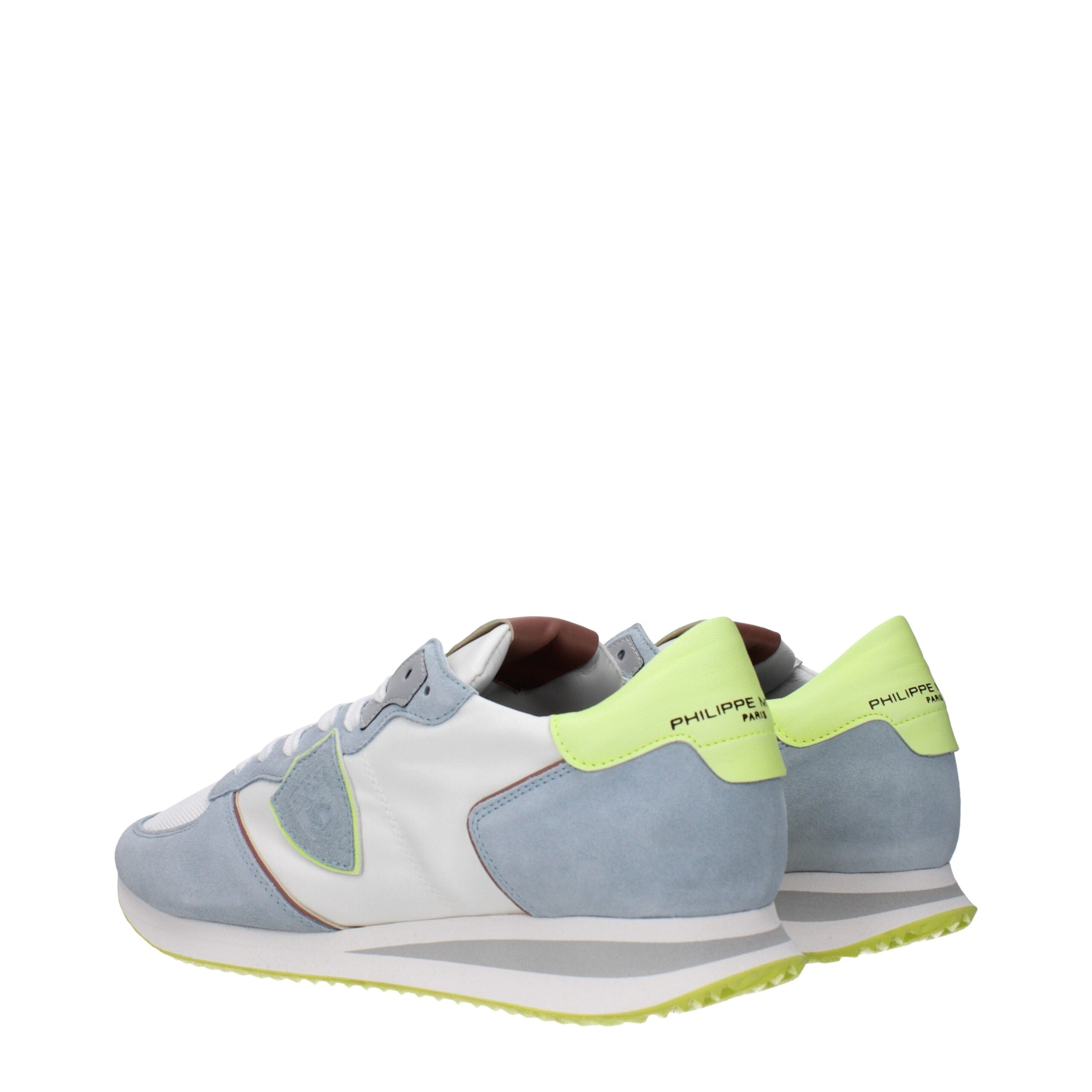 Philippe Model White Fabric Sneakers