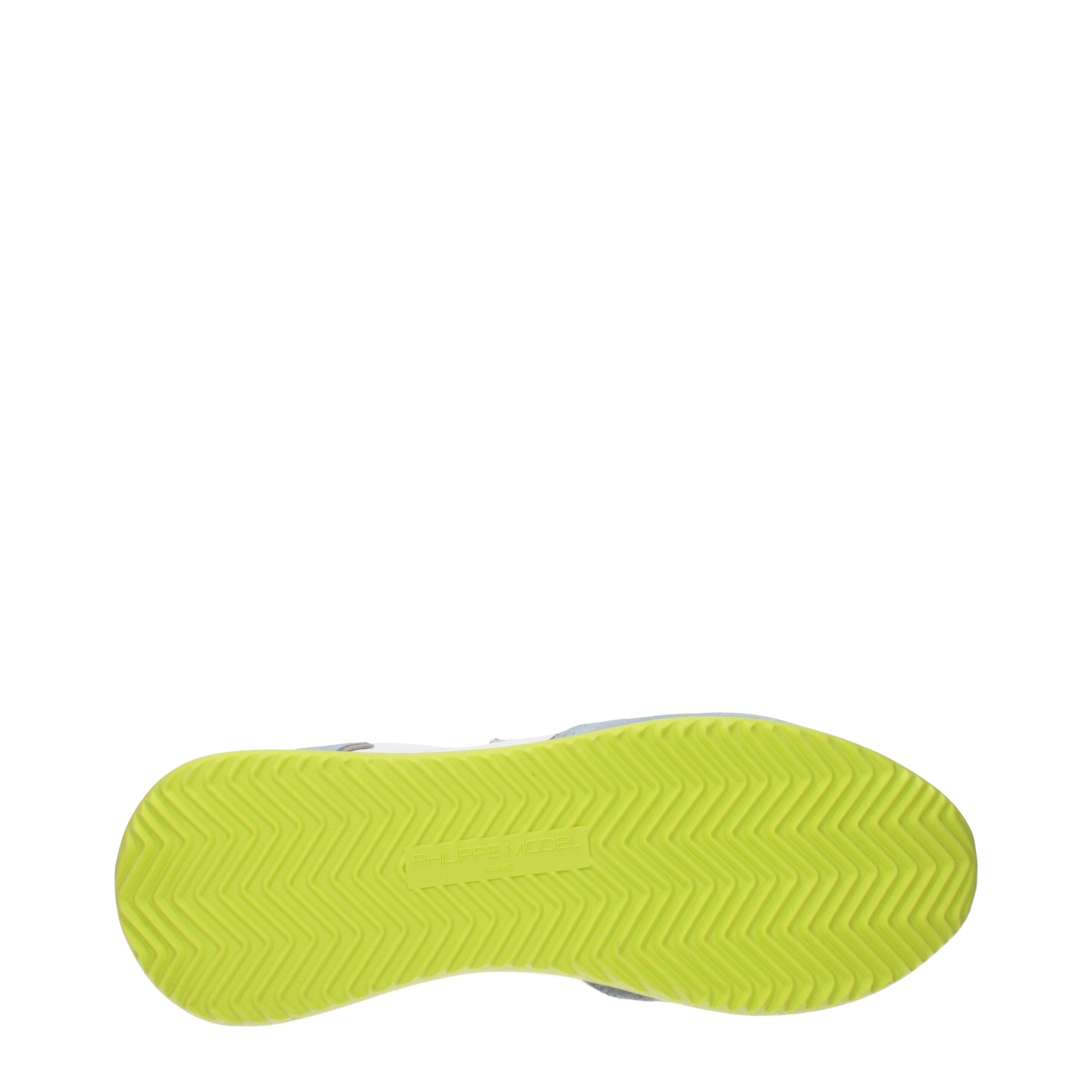 Philippe Model White Fabric Sneakers