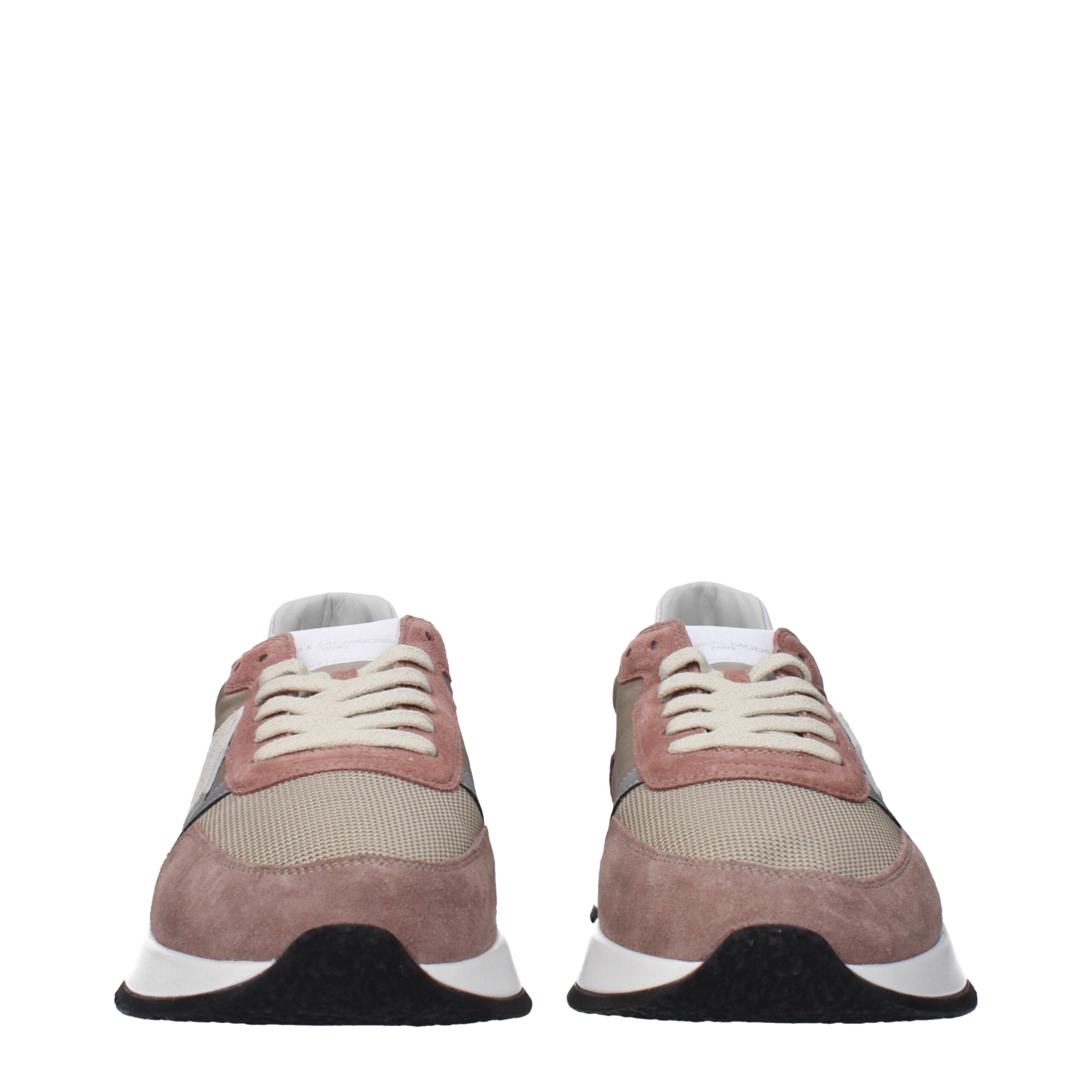 Philippe Model Beige Fabric Sneakers