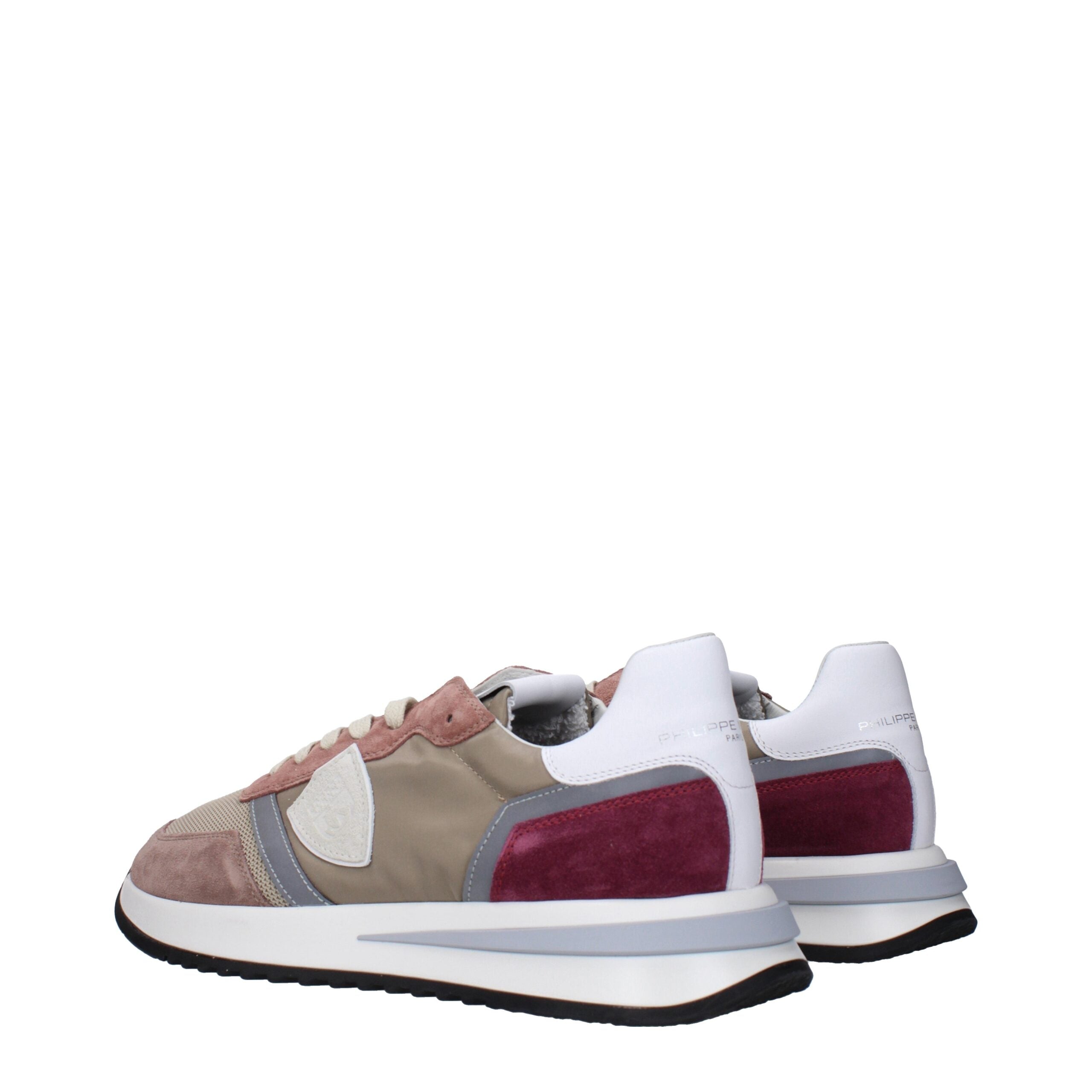 Philippe Model Beige Fabric Sneakers