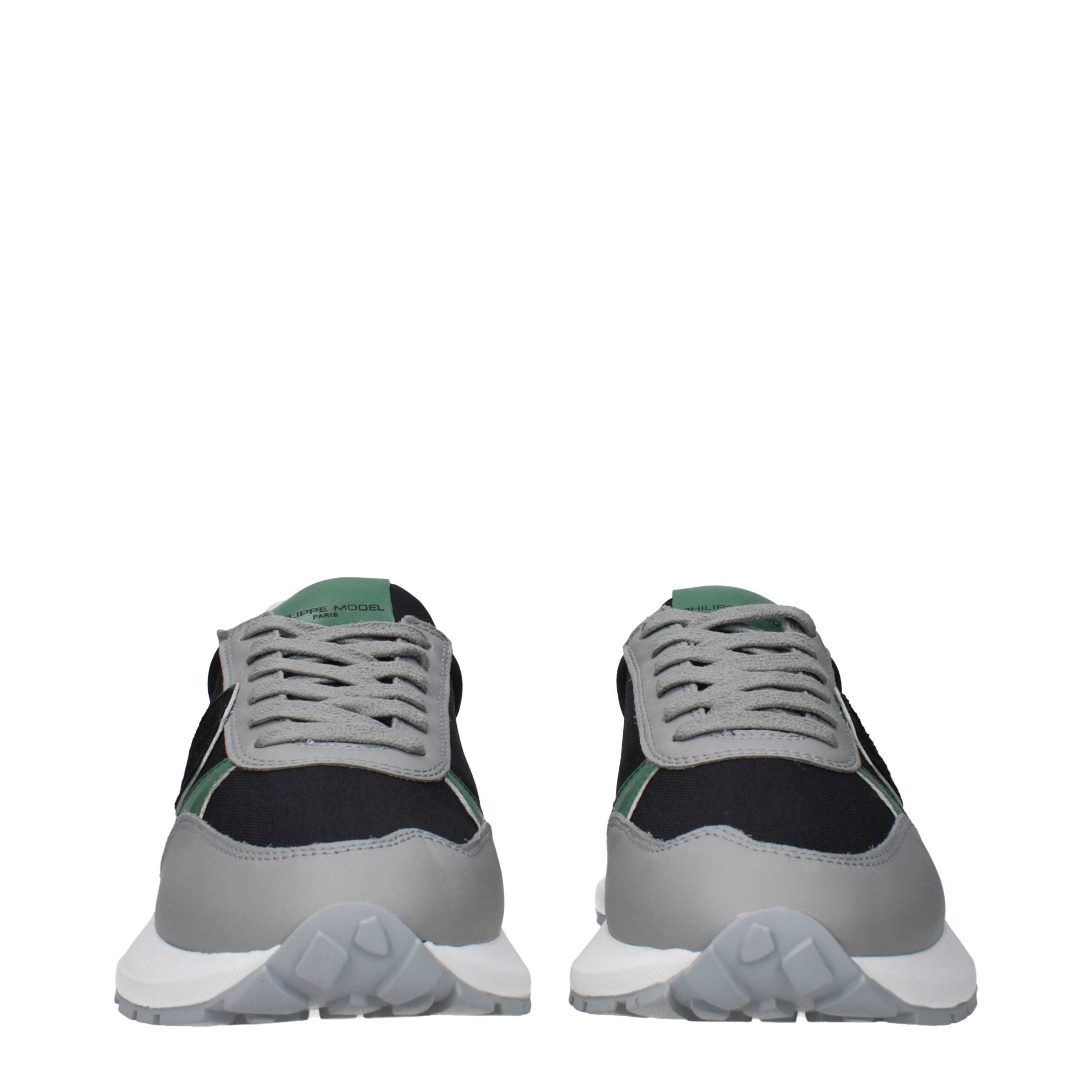 Philippe Model Black Fabric Sneakers