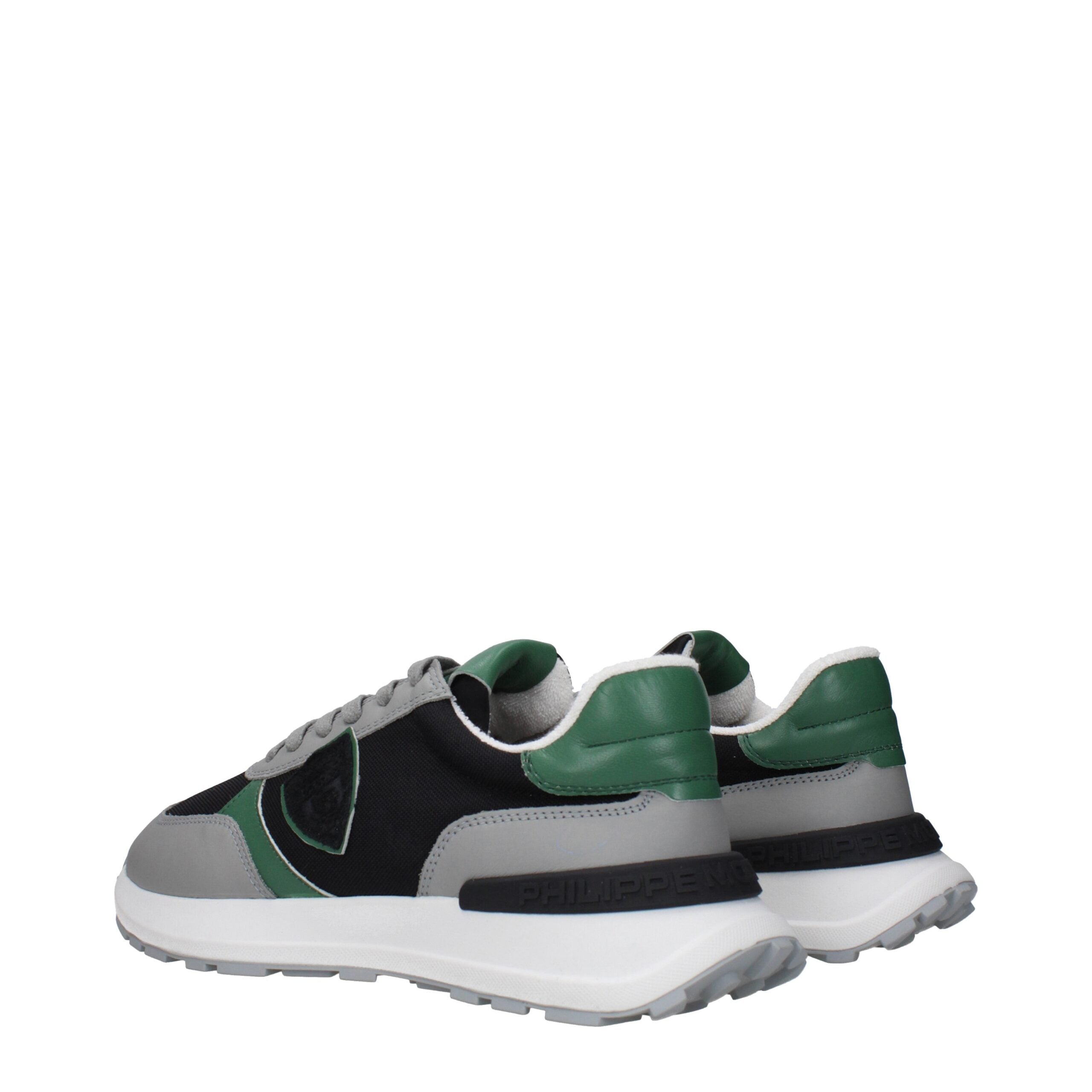 Philippe Model Black Fabric Sneakers