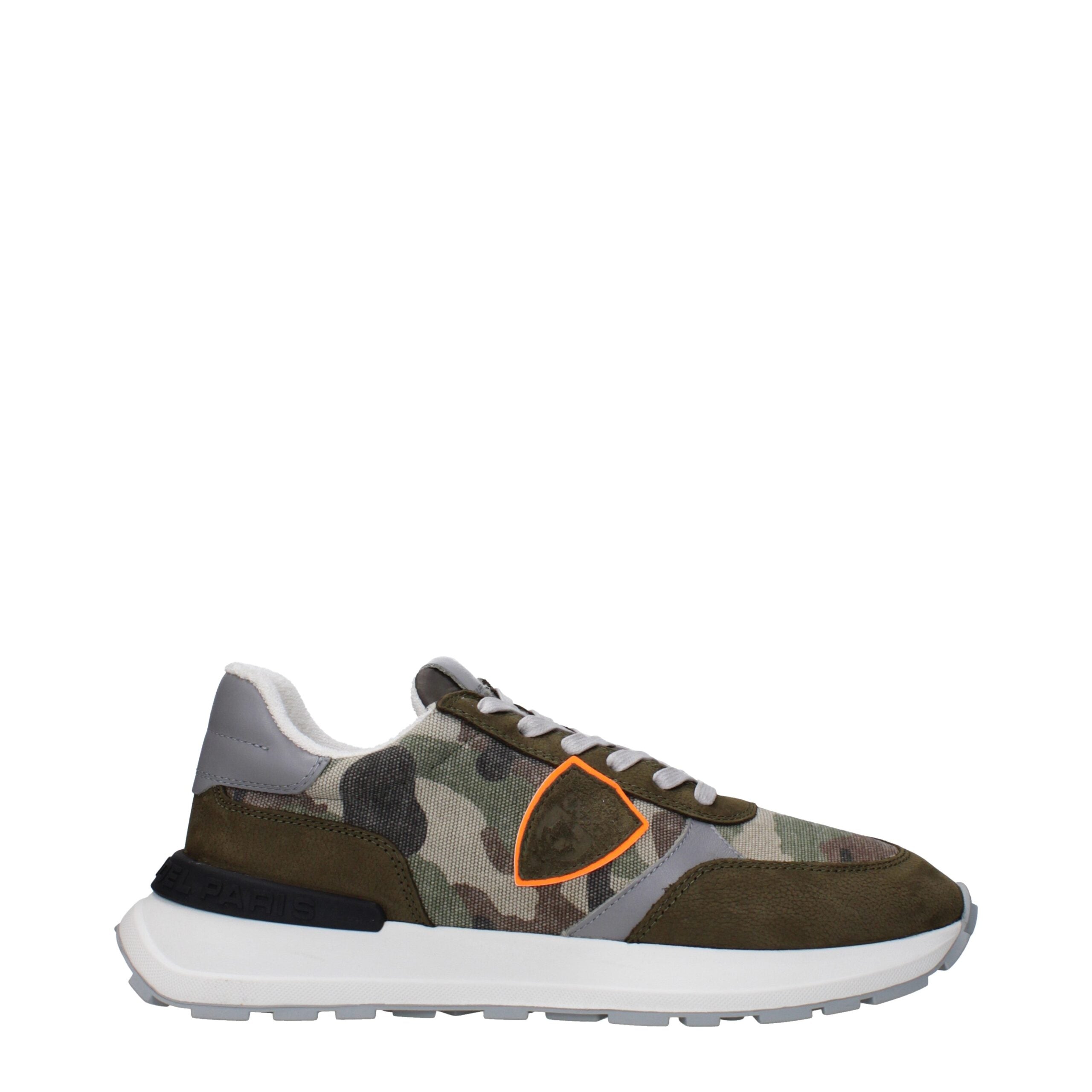 Philippe Model Green Fabric Sneakers