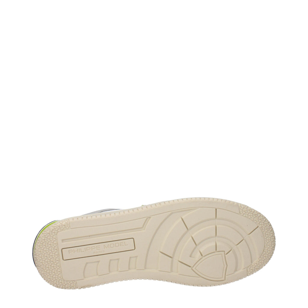 Philippe Model White Leather Sneakers