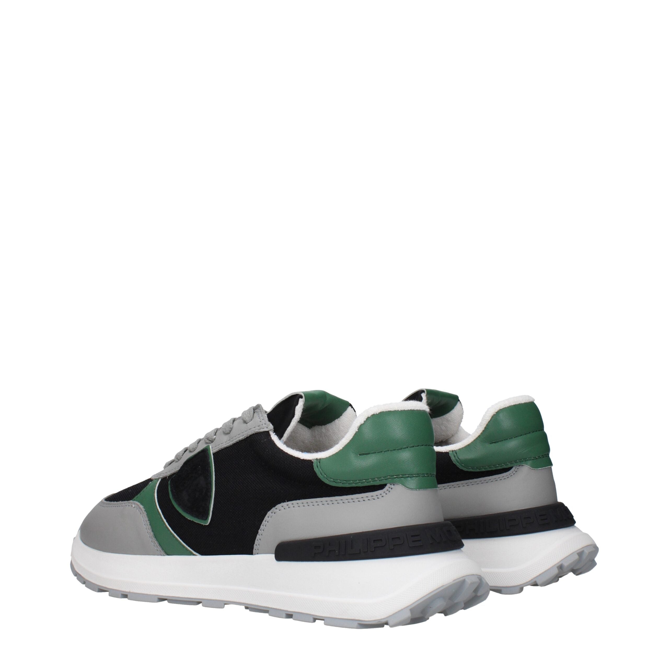 Philippe Model Black Fabric Sneakers