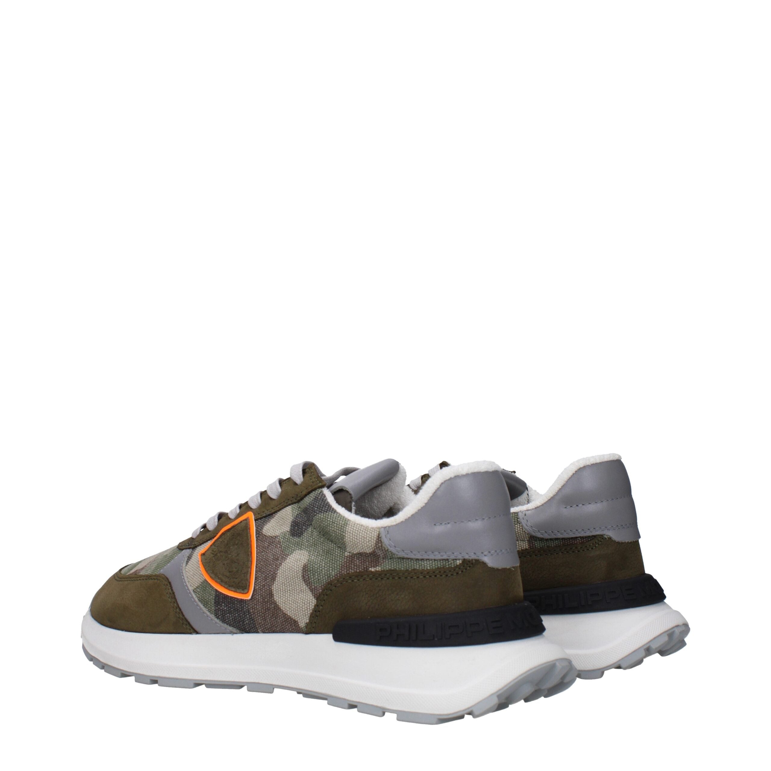 Philippe Model Green Fabric Sneakers