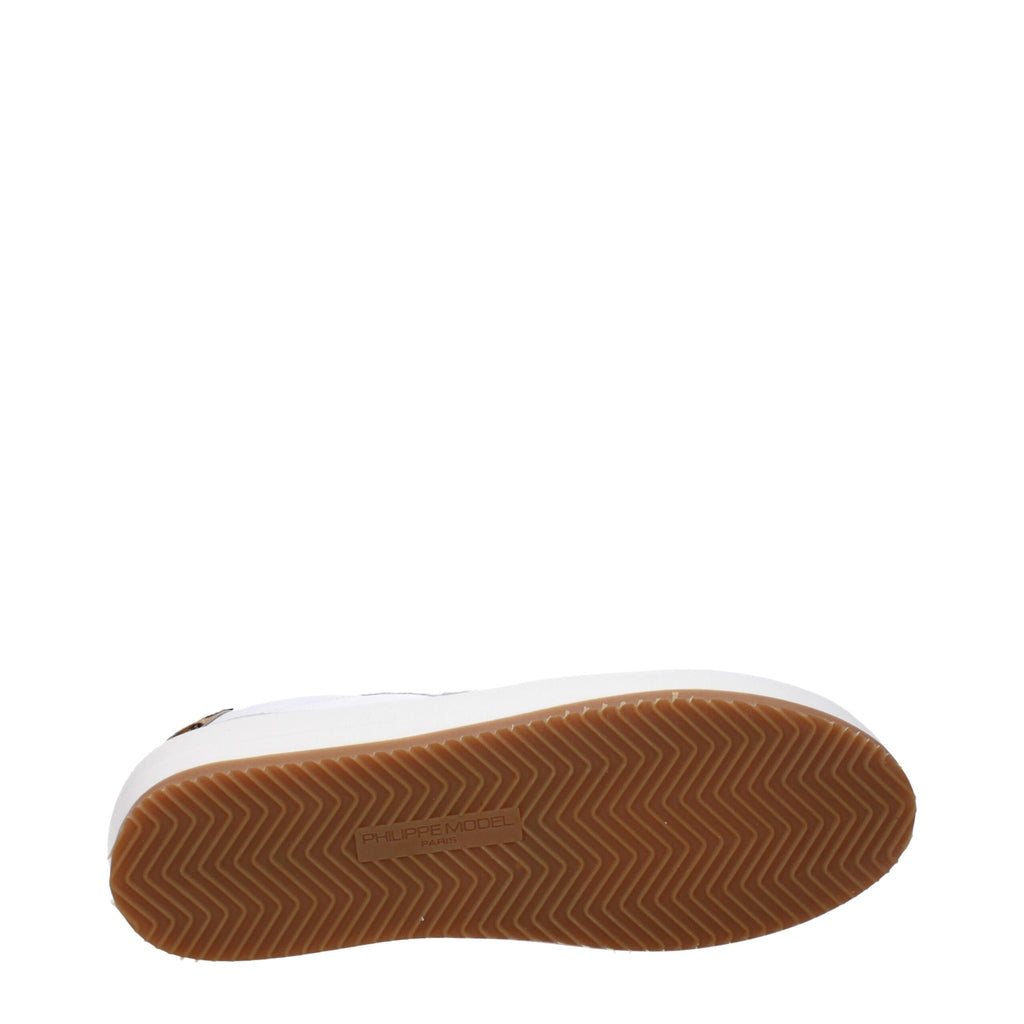 Philippe Model White Leather Sneakers