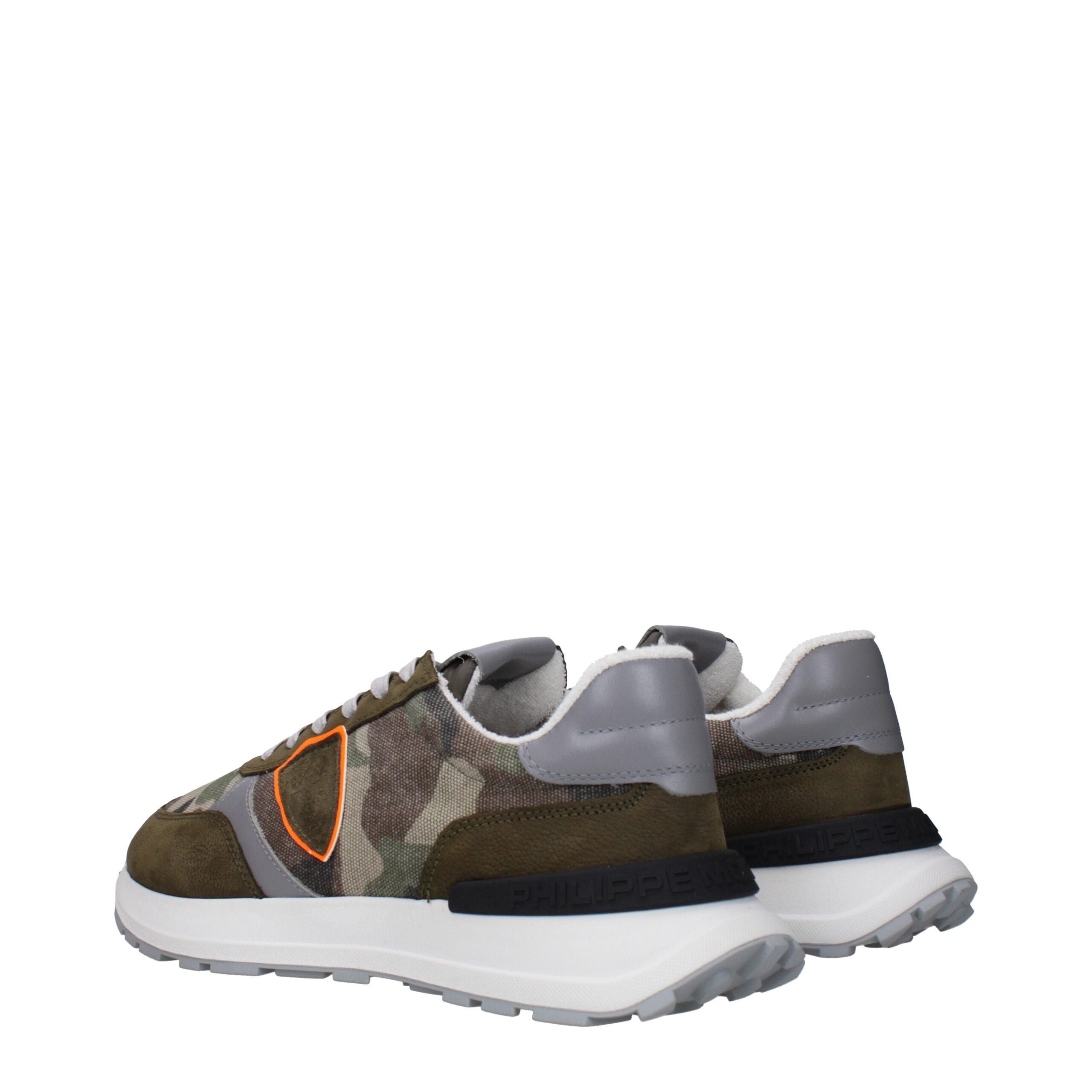 Philippe Model Green Fabric Sneakers