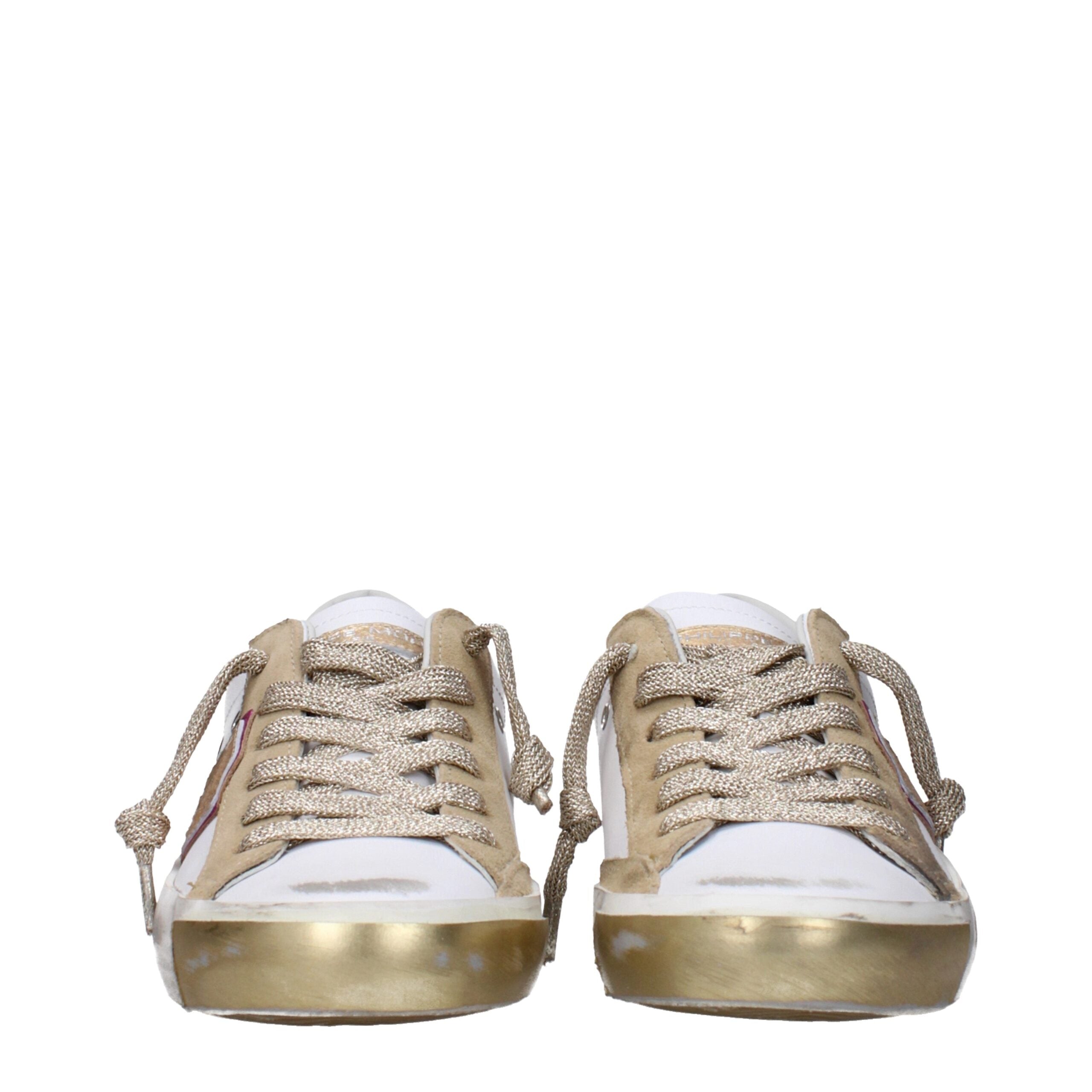 Philippe Model White Leather Sneakers