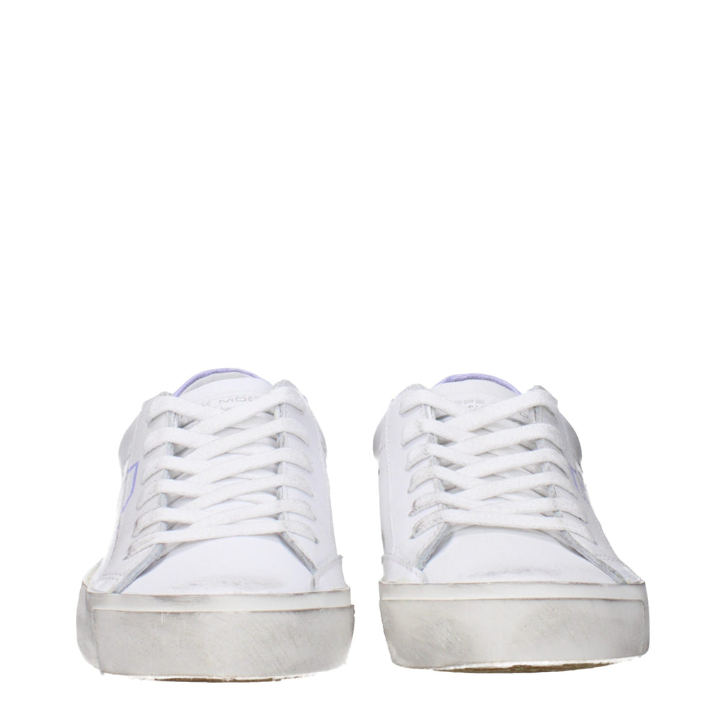 Philippe Model White Leather Sneakers