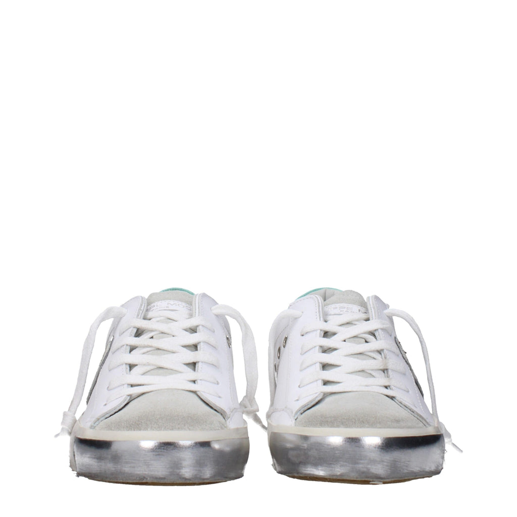 Philippe Model White Leather Sneakers