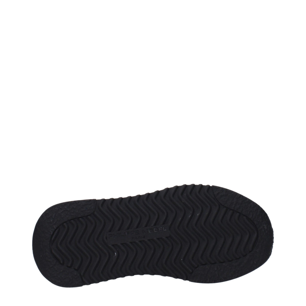 Philippe Model Black Fabric Sneakers