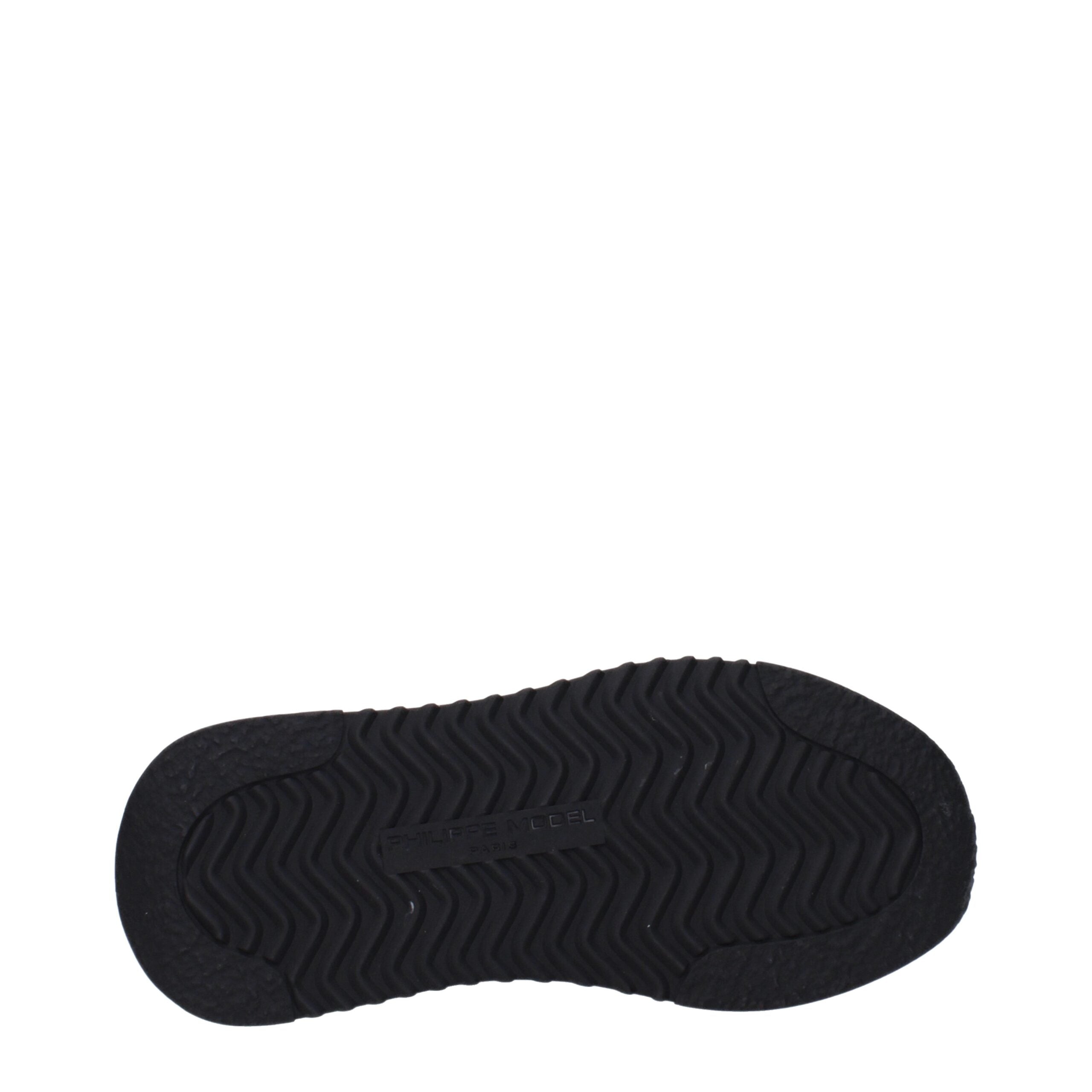 Philippe Model Black Fabric Sneakers