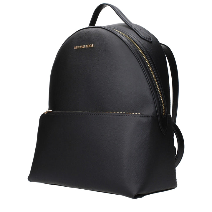 Michael Kors Black Leather Backpack