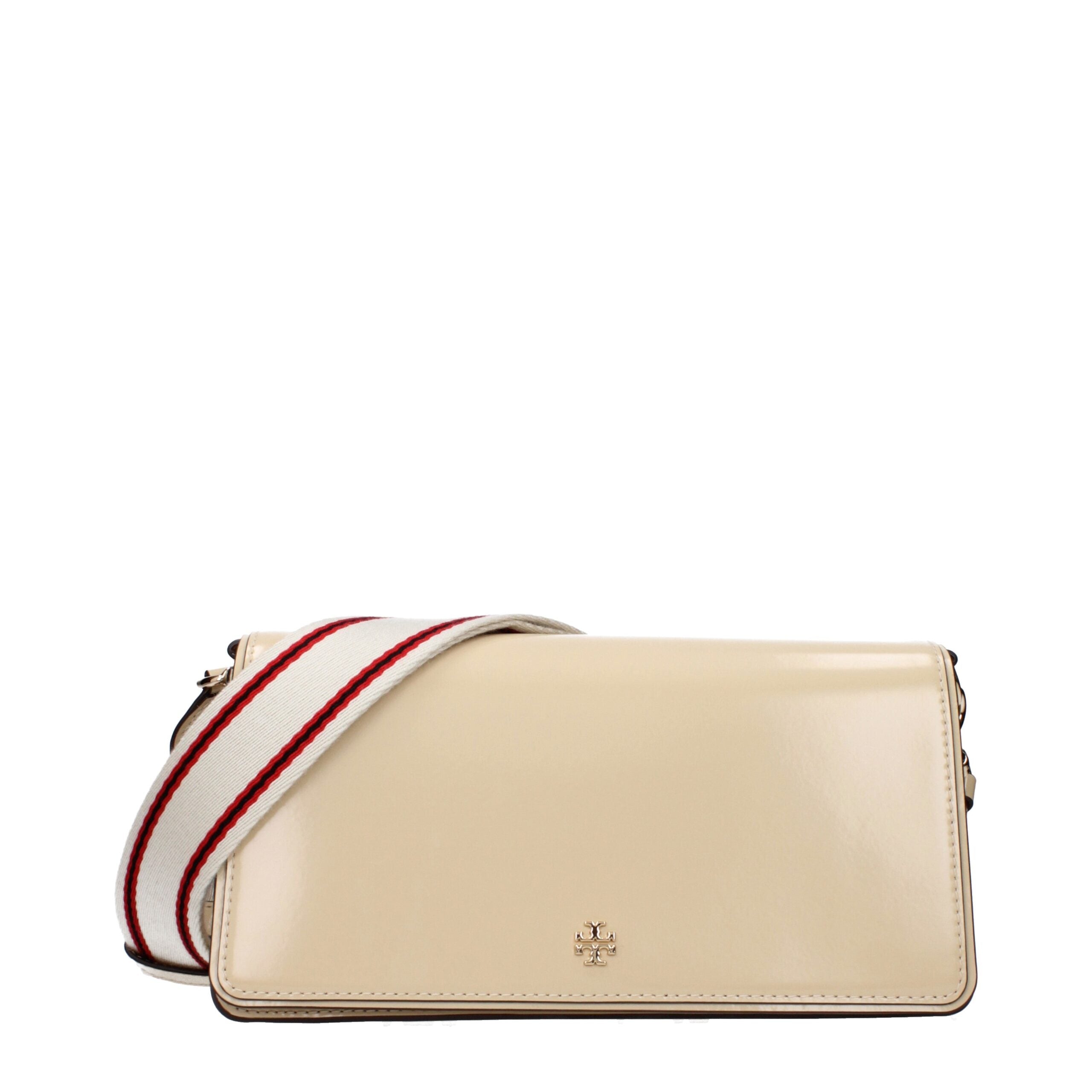Tory Burch Beige Leather Crossbody Bag