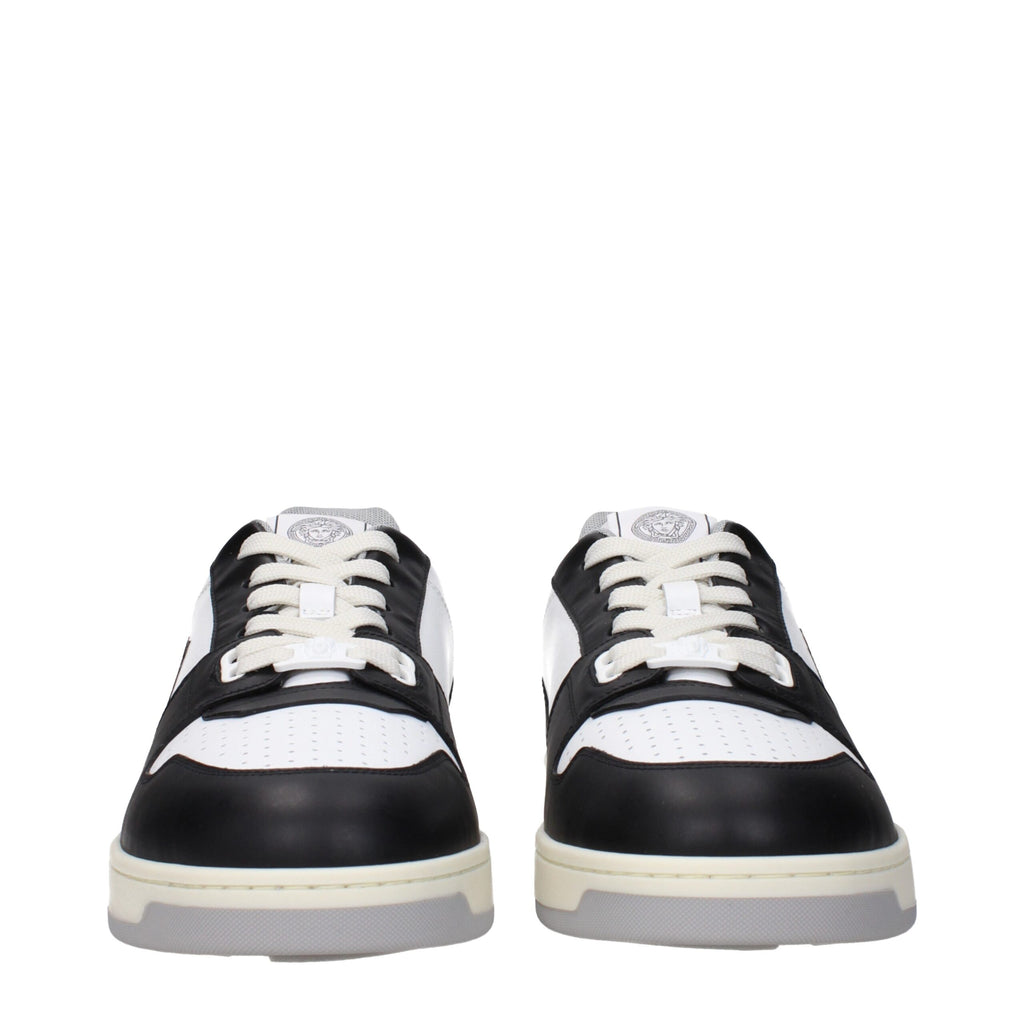 Versace White Leather Sneakers