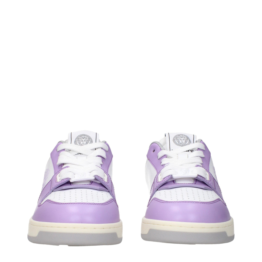 Versace White Leather Sneakers