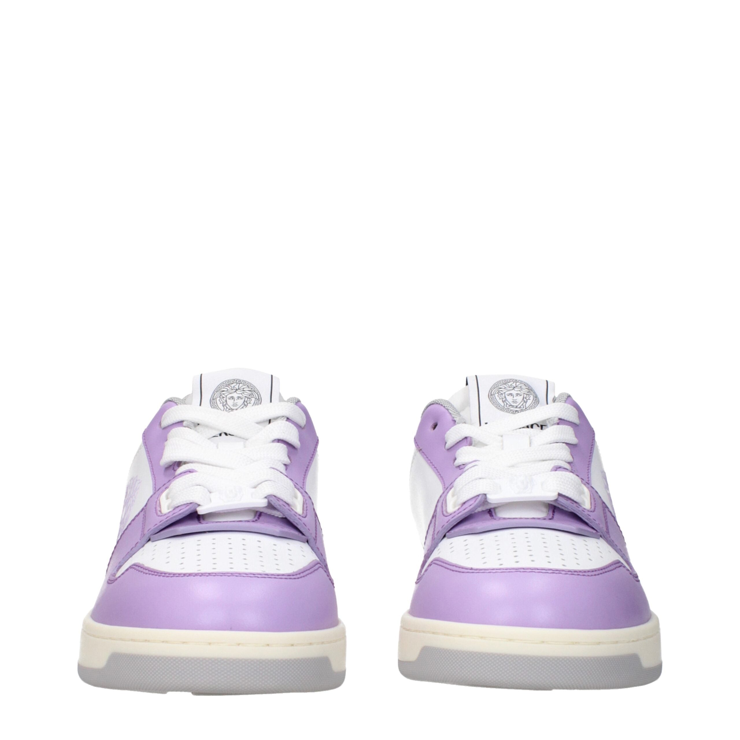Versace White Leather Sneakers