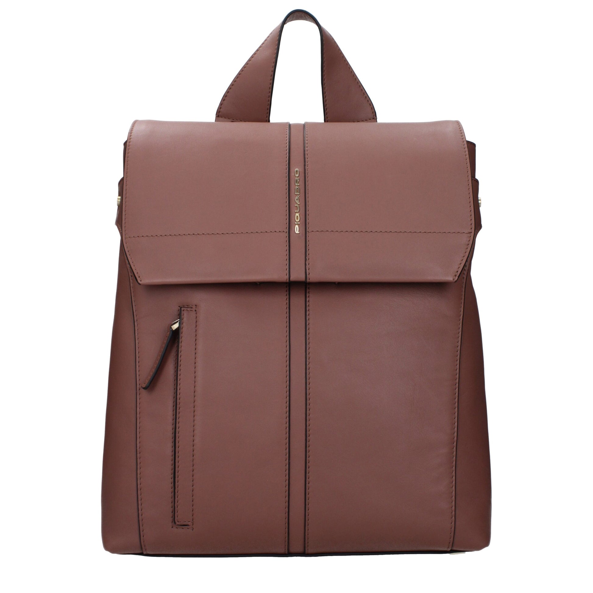 Piquadro Brown Leather Backpack