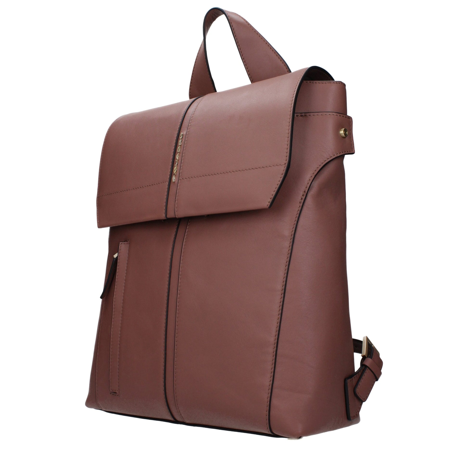 Piquadro Brown Leather Backpack