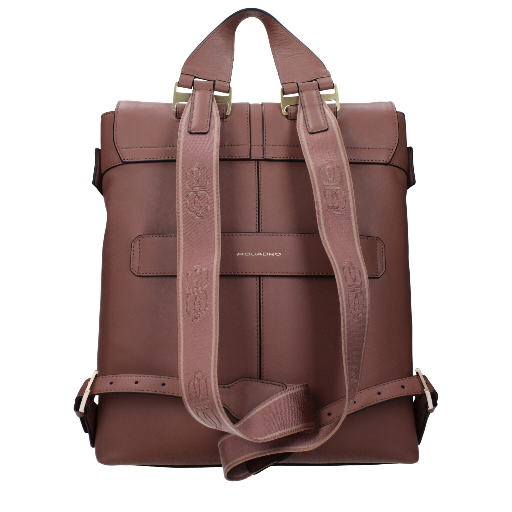 Piquadro Brown Leather Backpack