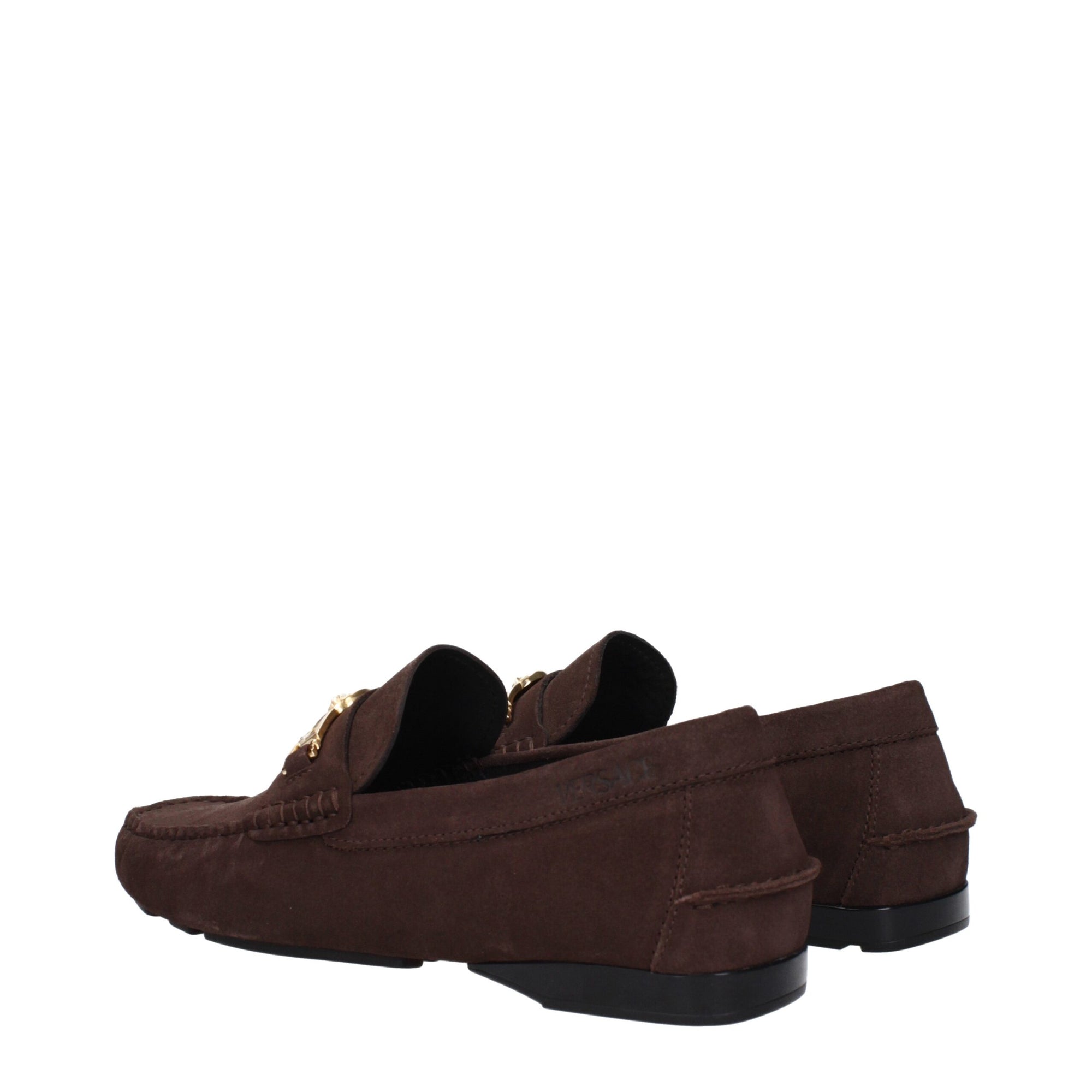 Versace Brown Leather Loafer