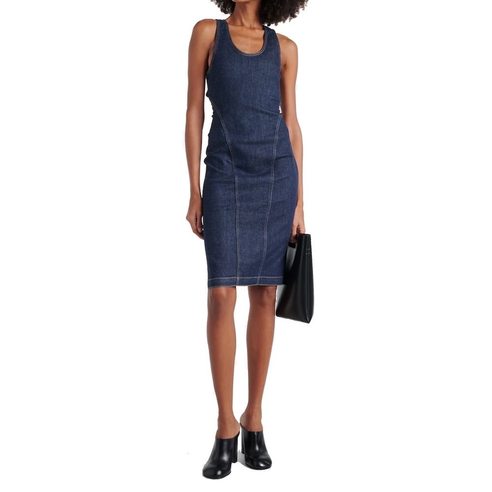Alaïa Sculpt Denim-Kleid