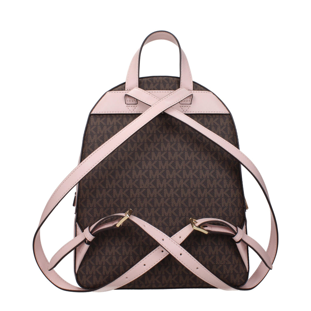 Michael Kors Brown Fabric Backpack
