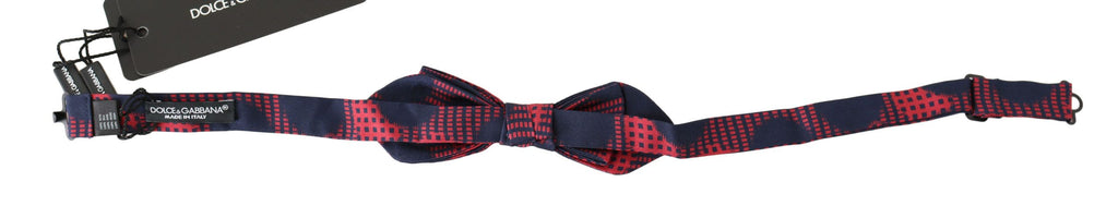 Dolce &amp; Gabbana – Elegante rot karierte Seidenfliege