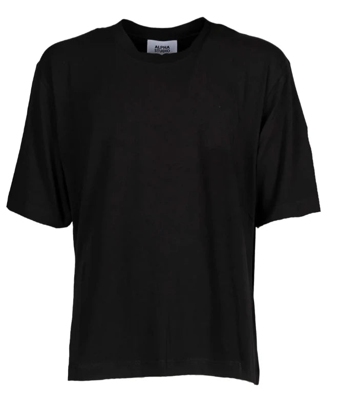 Alpha Studio T-shirt & Top Black Man