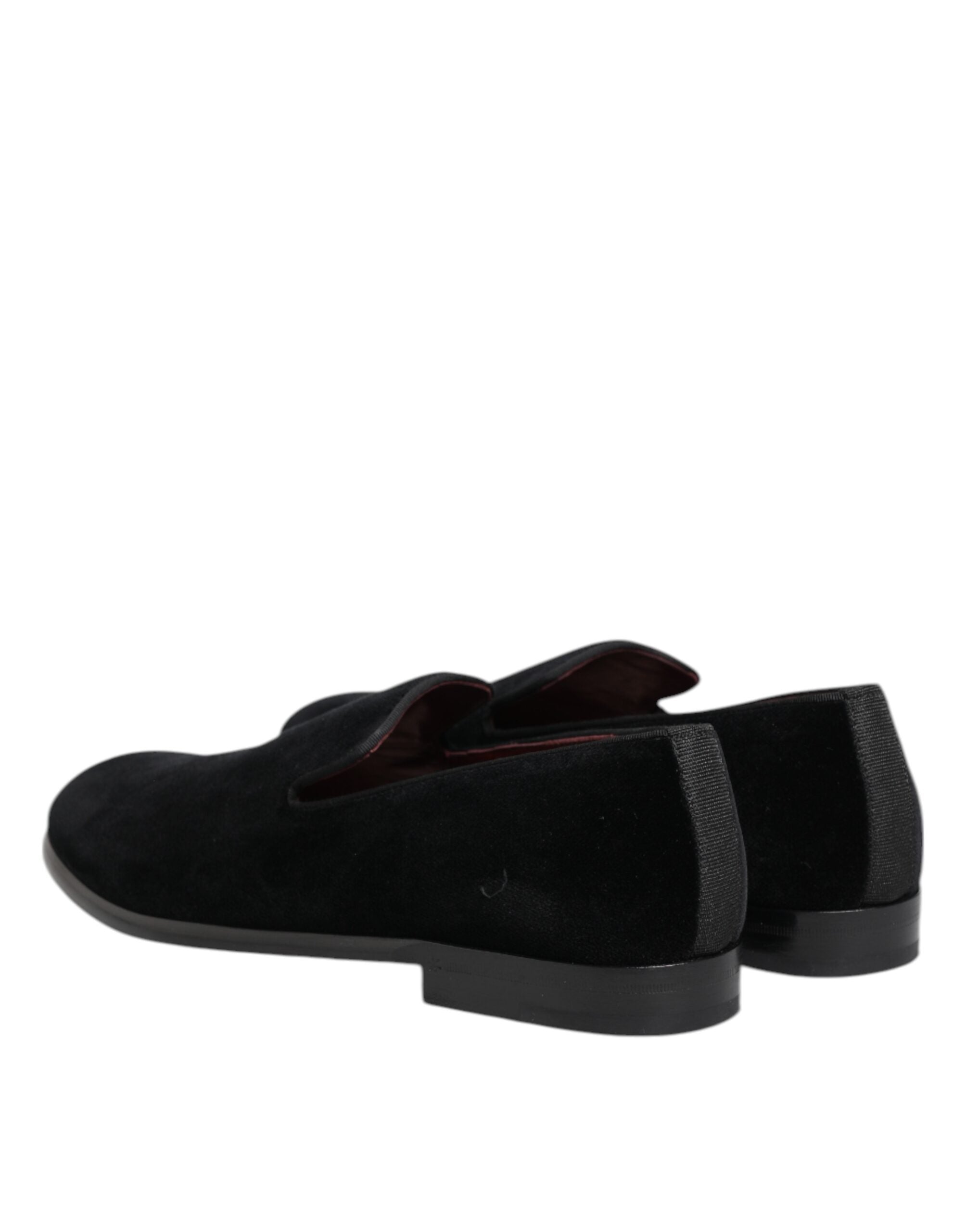 Mocassins en velours noir Dolce &amp; Gabbana pour homme