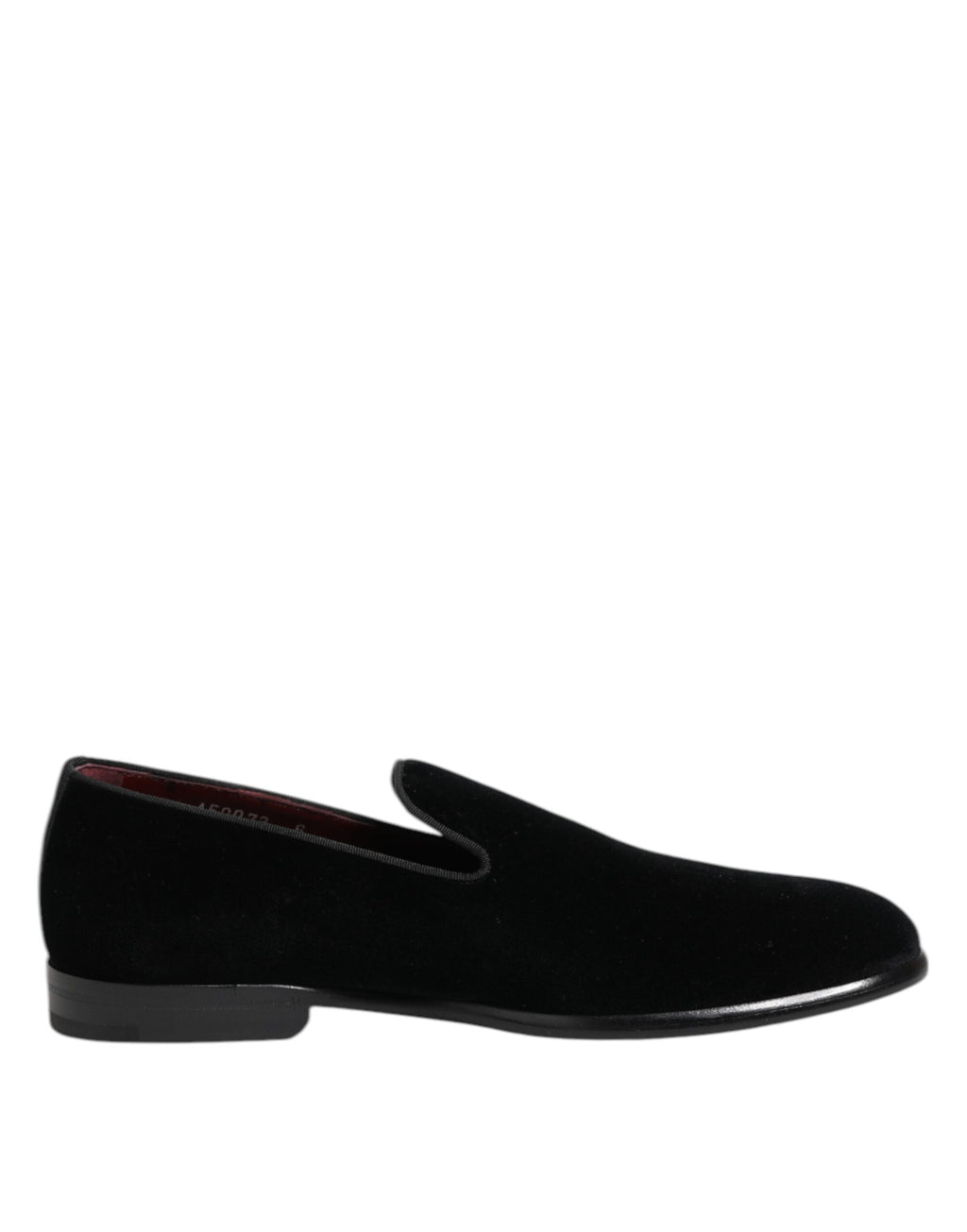 Dolce &amp; Gabbana Schwarze Samt-Loafer, formelle Herrenschuhe