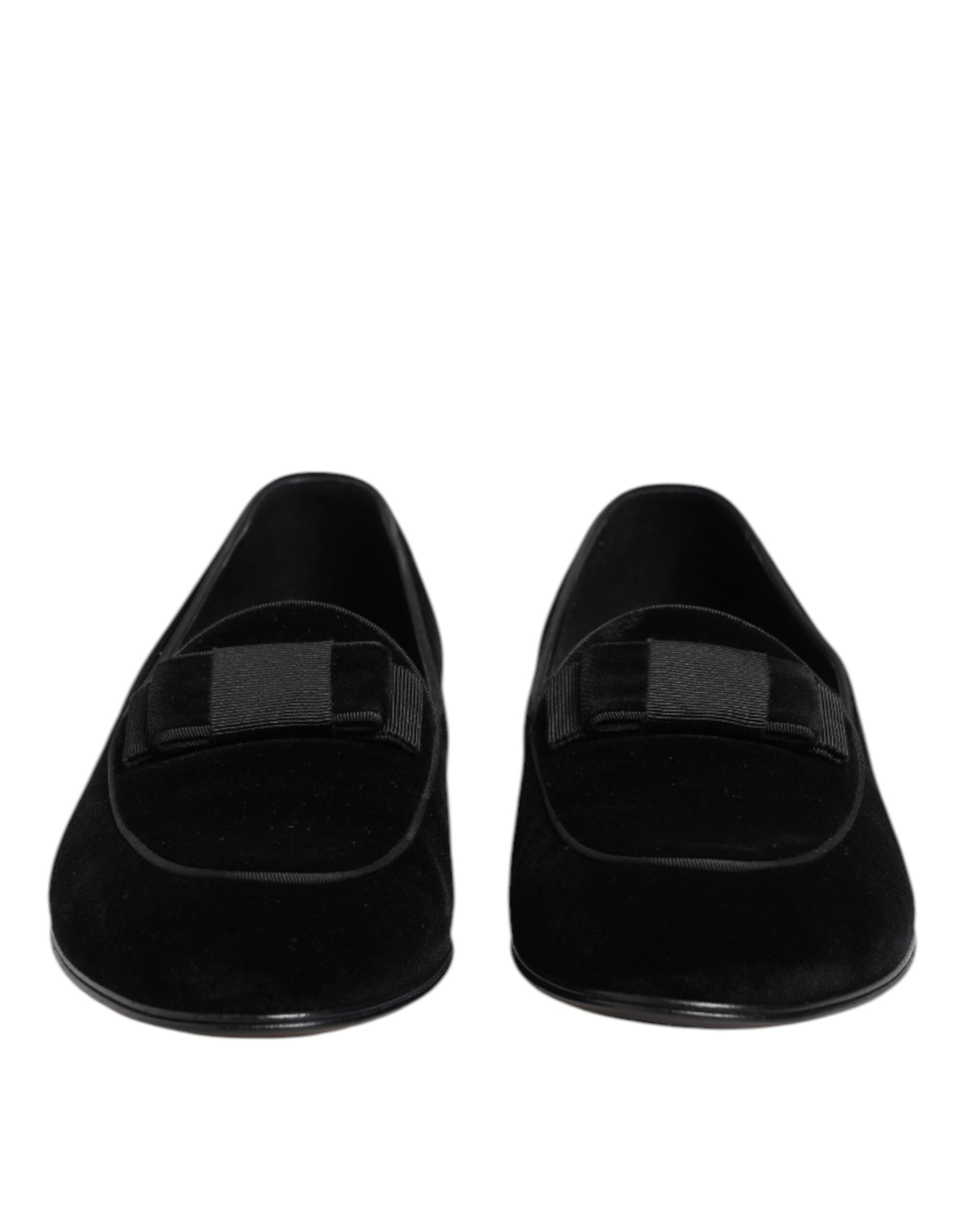 Mocassins en velours noir Dolce &amp; Gabbana pour homme