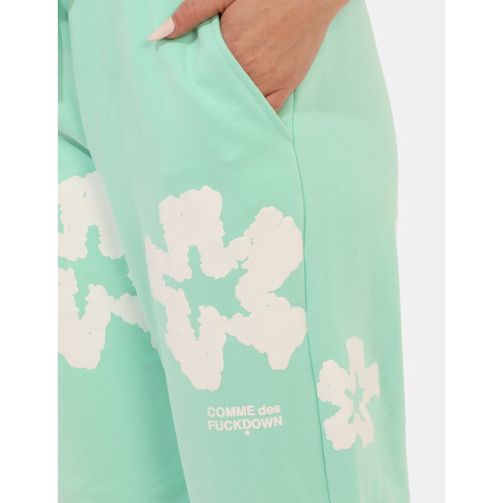 Comme Des Fuckdown Green Cotton Jeans & Pant