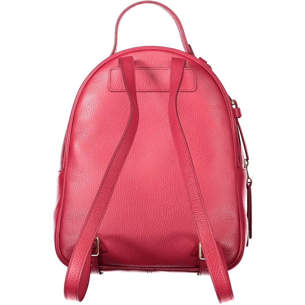 Coccinelle Red Leather Backpack