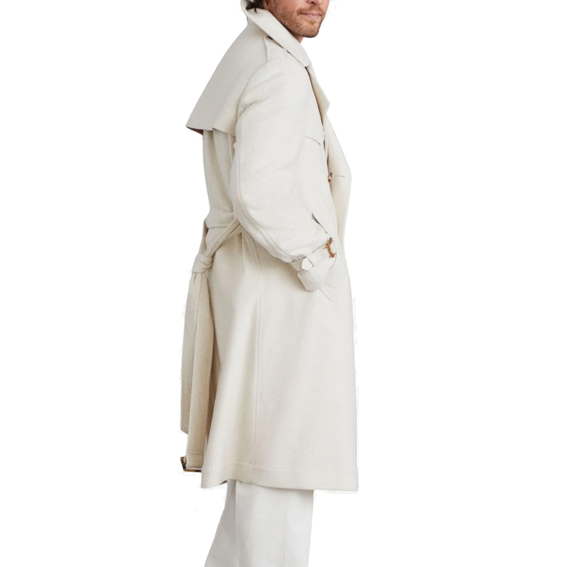 Brunello Cucinelli Wool Trench Coat - MEN CLOTHING - BRUNELLO CUCINELLI - Tluxy New