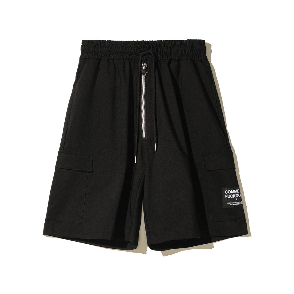 Comme Des Fuckdown Black Cotton Short