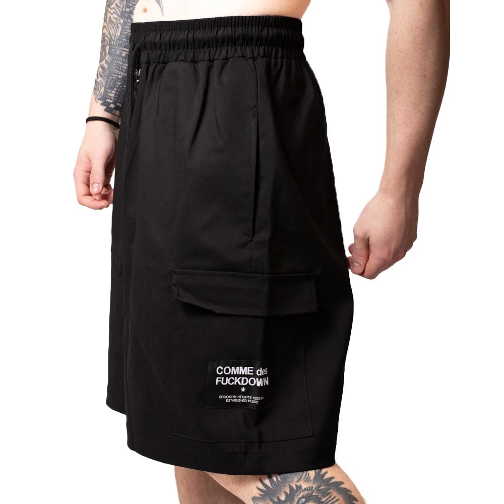 Comme Des Fuckdown Black Cotton Short