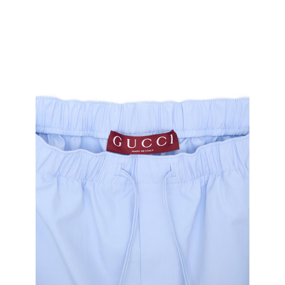 Gucci Blue Cotton Short