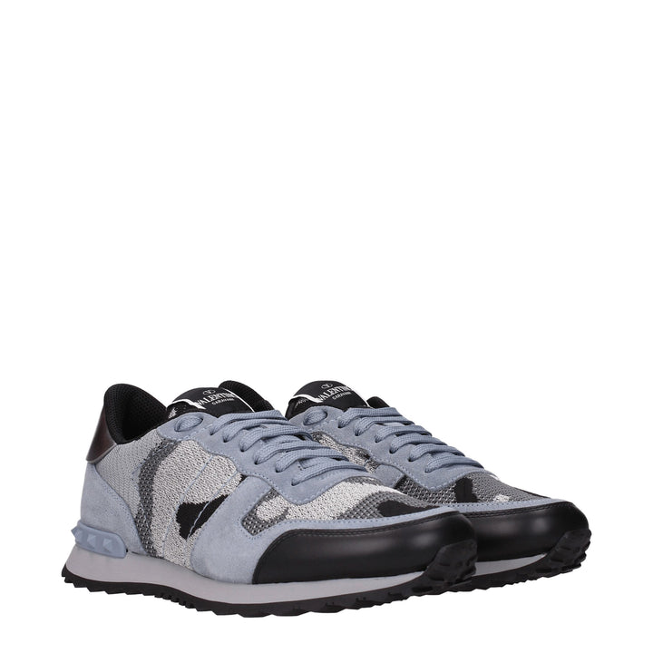 Valentino Garavani Gray Fabric Athletic Sneakers