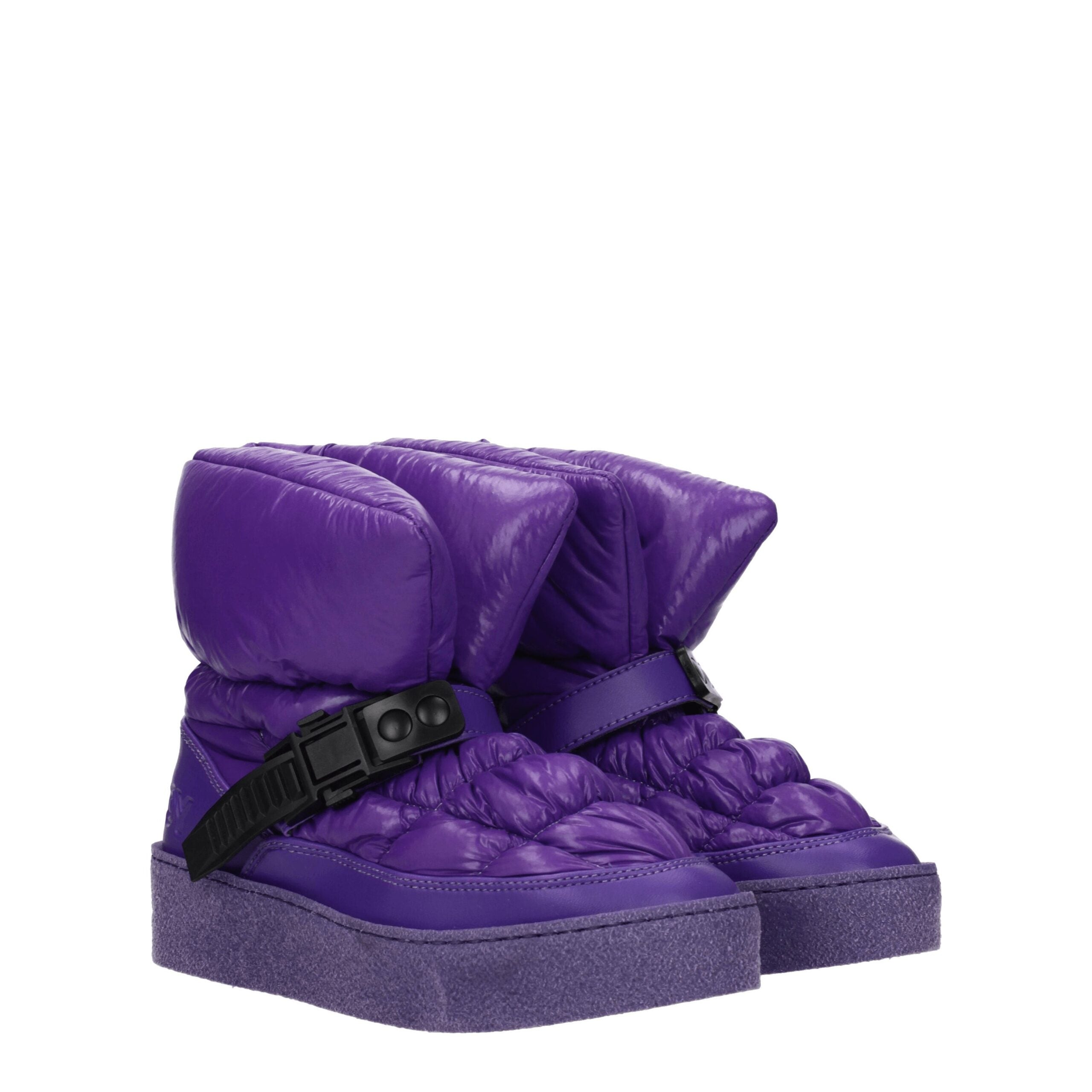 Khrisjoy Purple Polyester Ankle Boots
