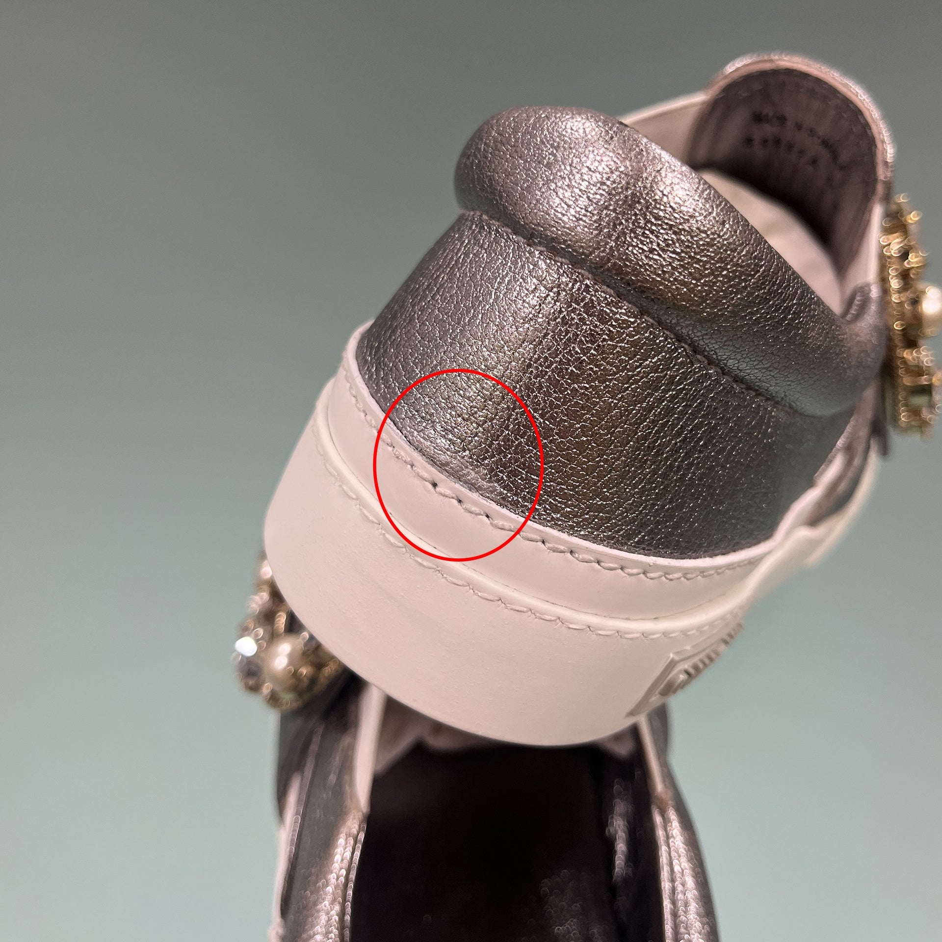 Miu Miu Leather Crystal Sneakers - WOMEN SHOES - MIU MIU - Tluxy New