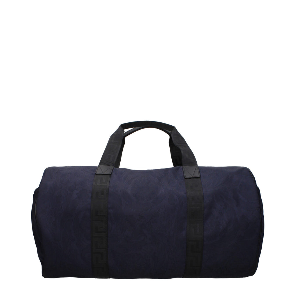 Versace Blue Fabric Luggage And Travel